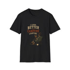 I Look Better With Campfire Lighting. T‑Shirt