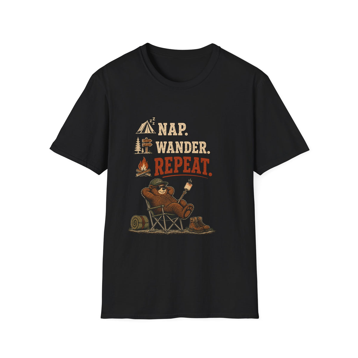 Nap. Wander. Repeat. T-Shirt