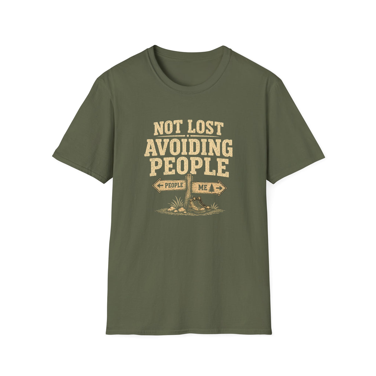 Not Lost Avoiding People T‑Shirt