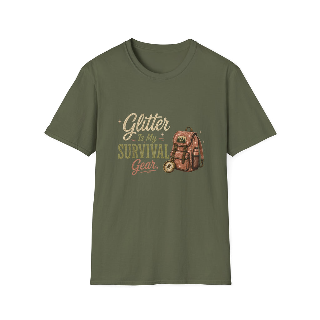 Glitter Is My Survival Gear. T‑Shirt