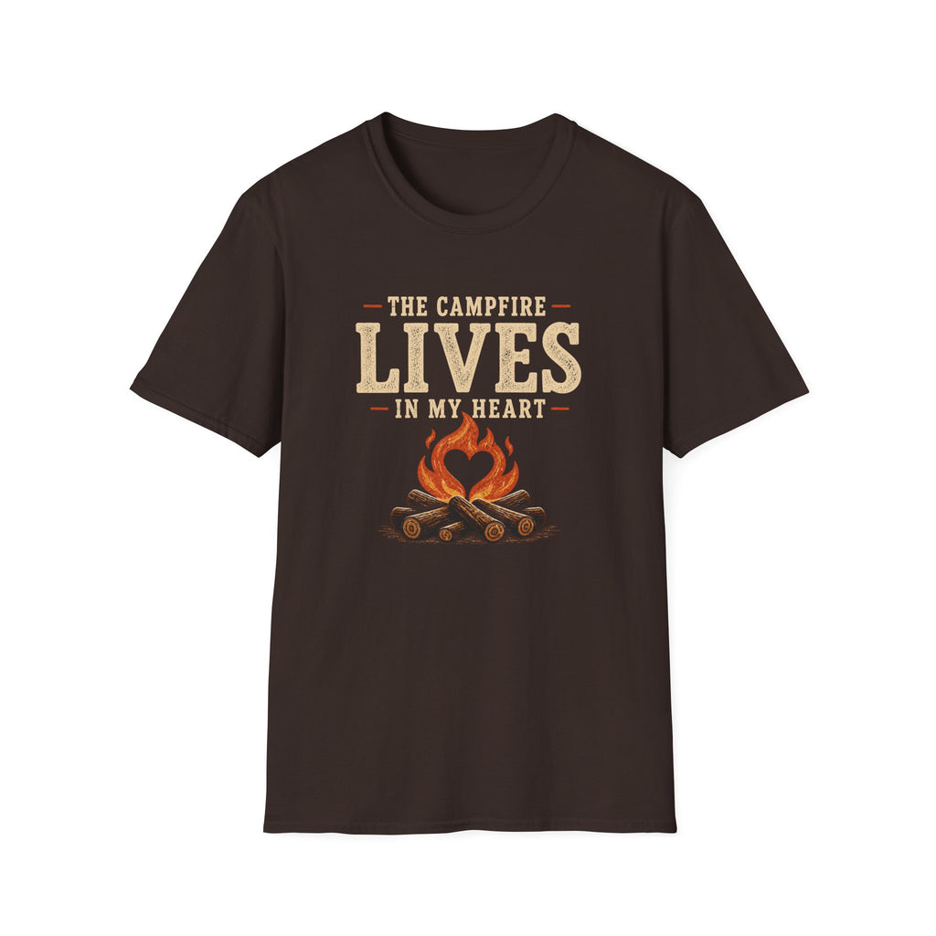 The Campfire Lives In My Heart T‑Shirt