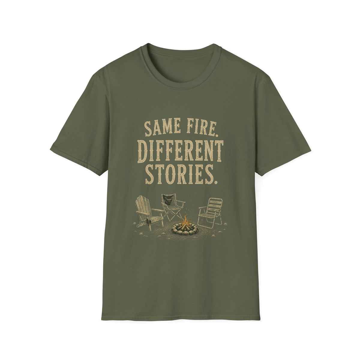 Same Fire. Different Stories. T‑Shirt