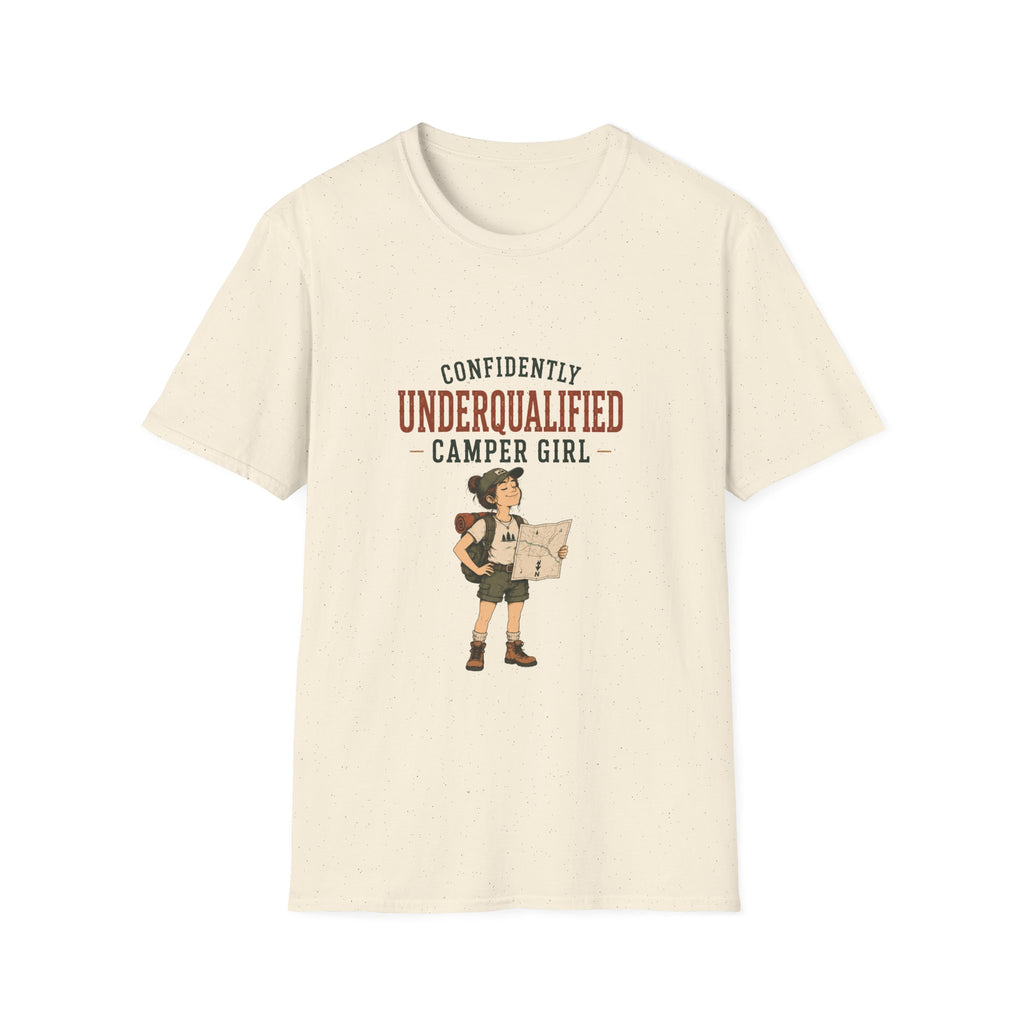Confidently Underqualified Camper Girl. T‑Shirt