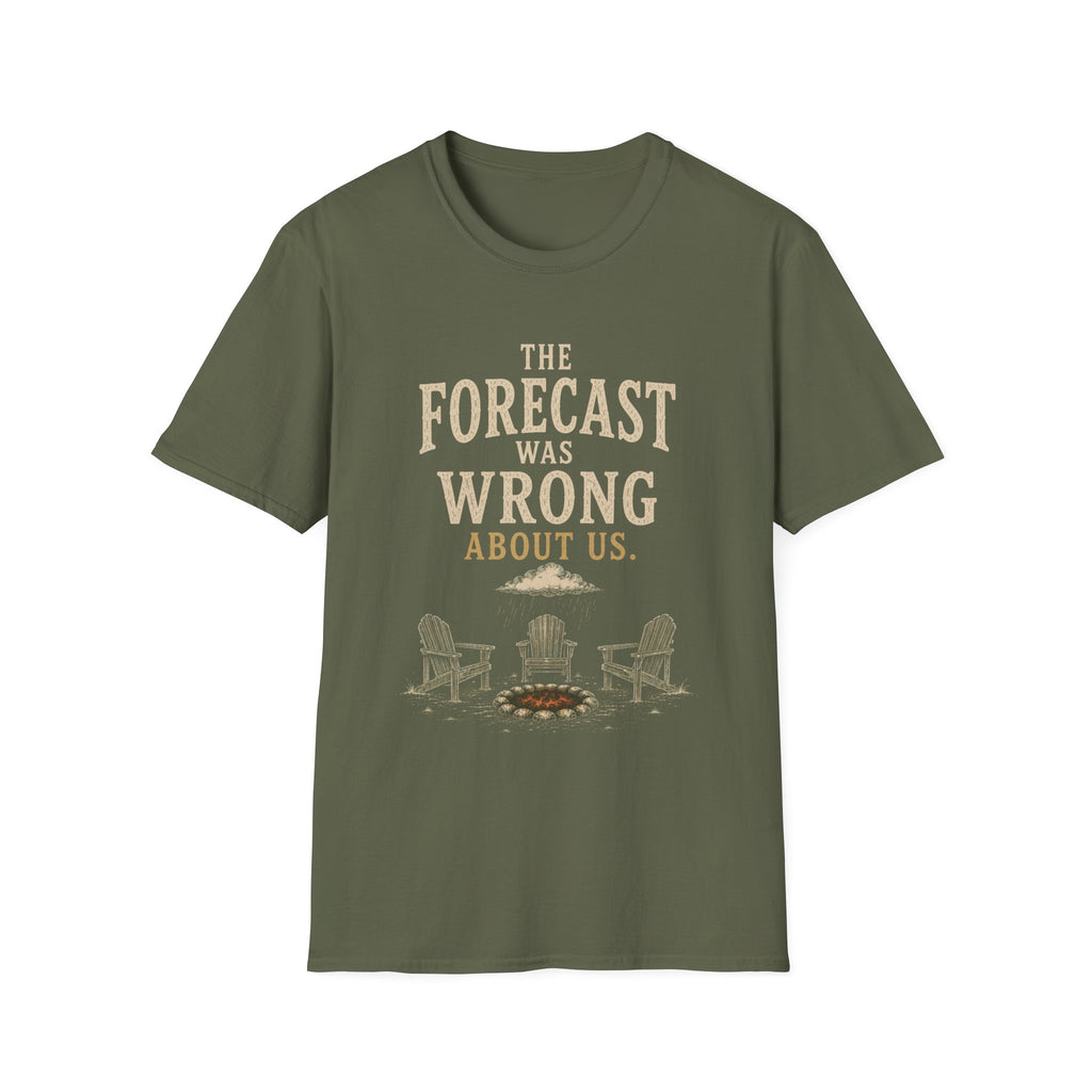The Forecast Was Wrong About Us. T‑Shirt