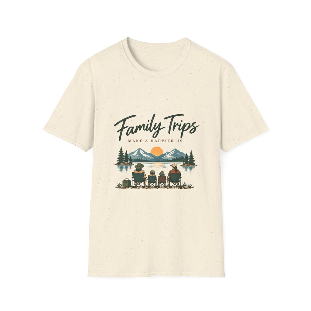 Family Trips. Make A Happier Us. T-Shirt
