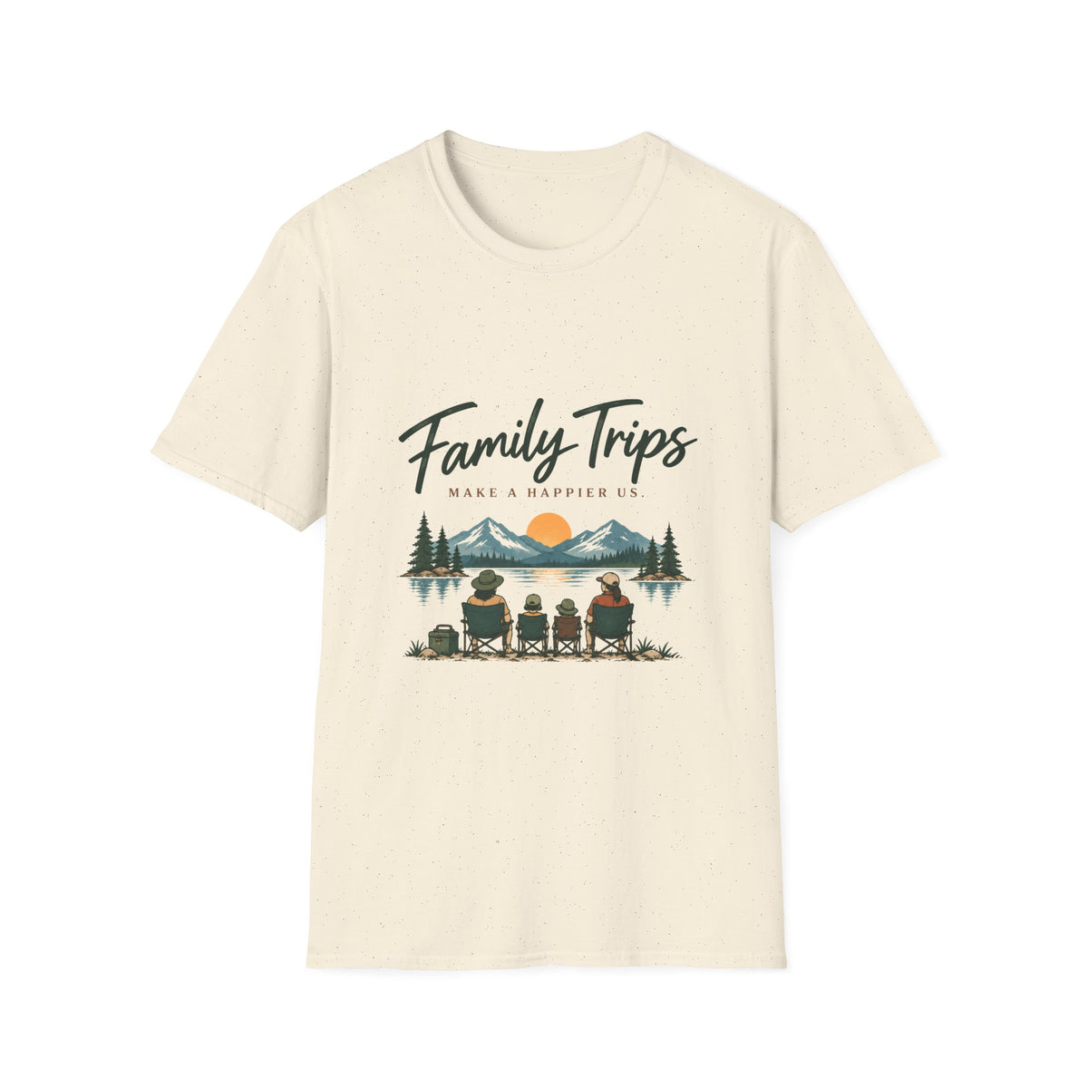 Family Trips. Make A Happier Us. T-Shirt