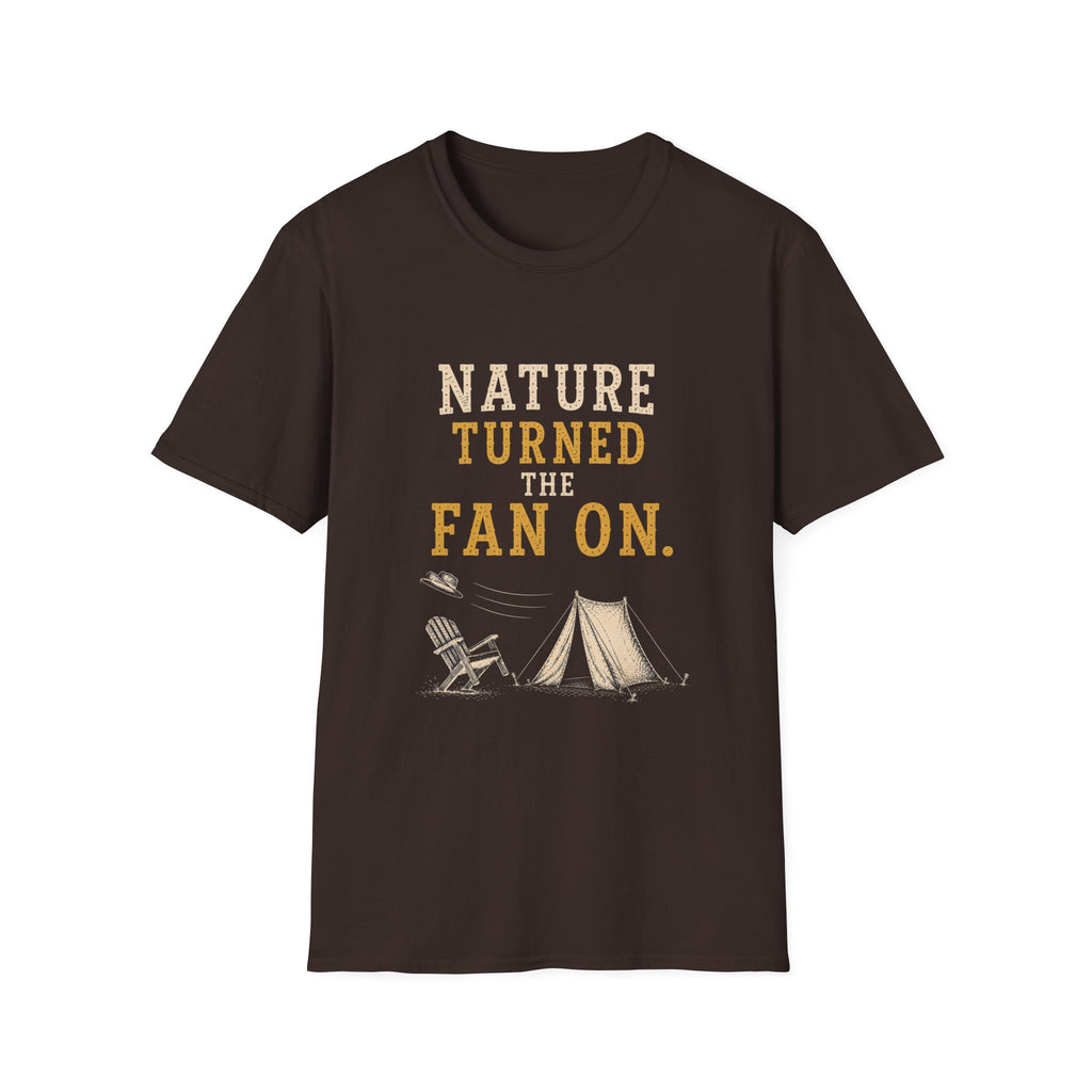 Nature Turned The Fan On. T‑Shirt