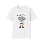 Camping Level: Emotional Support Coffee. T‑Shirt