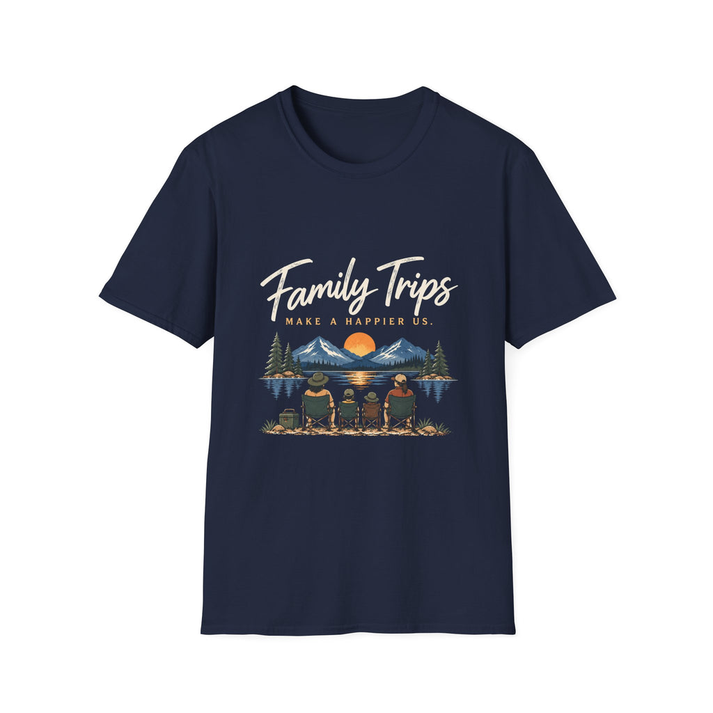 Family Trips. Make A Happier Us. T-Shirt