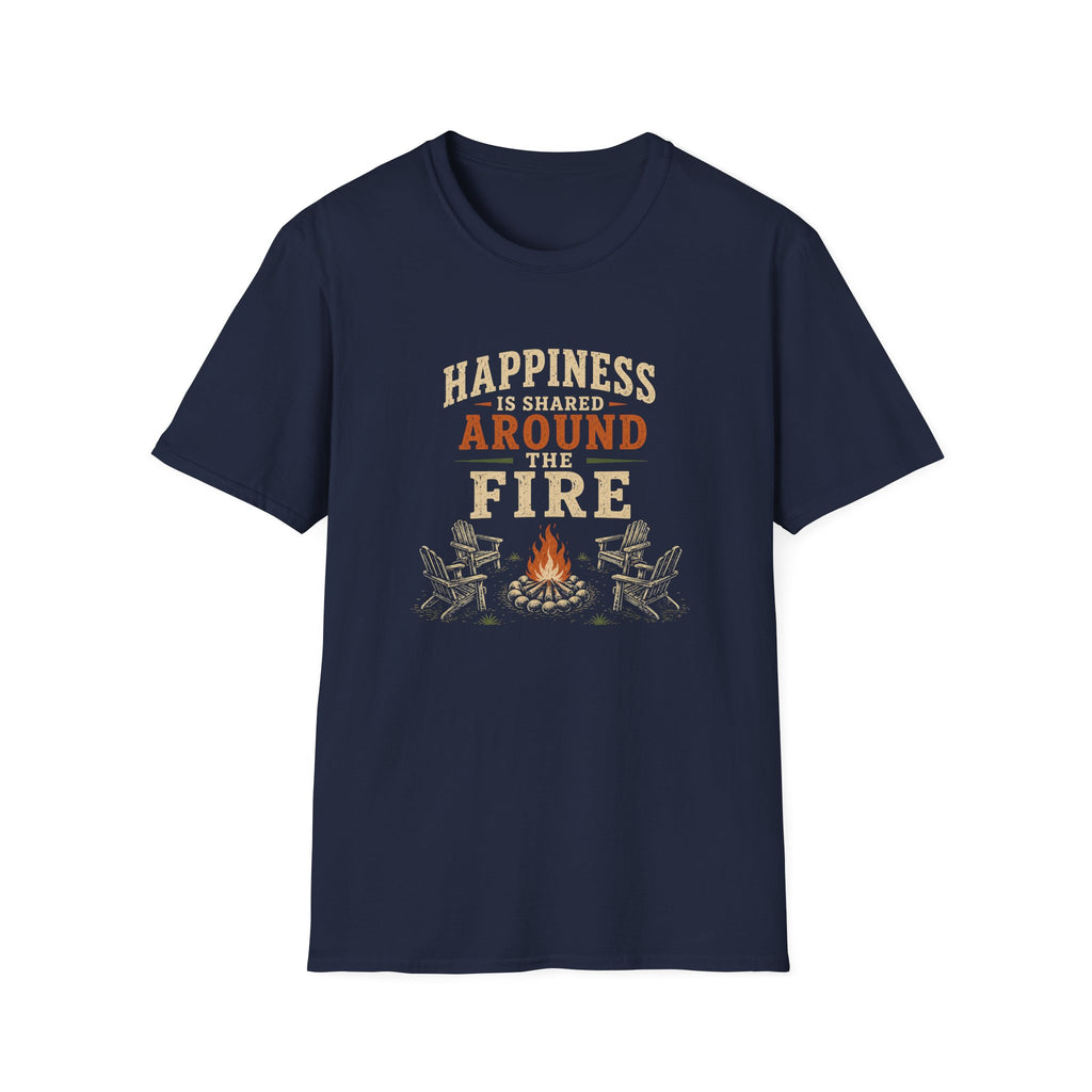 Happiness Is Shared Around The Fire T‑Shirt