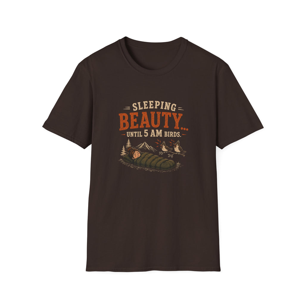 Sleeping Beauty Until 5AM Birds. T‑Shirt