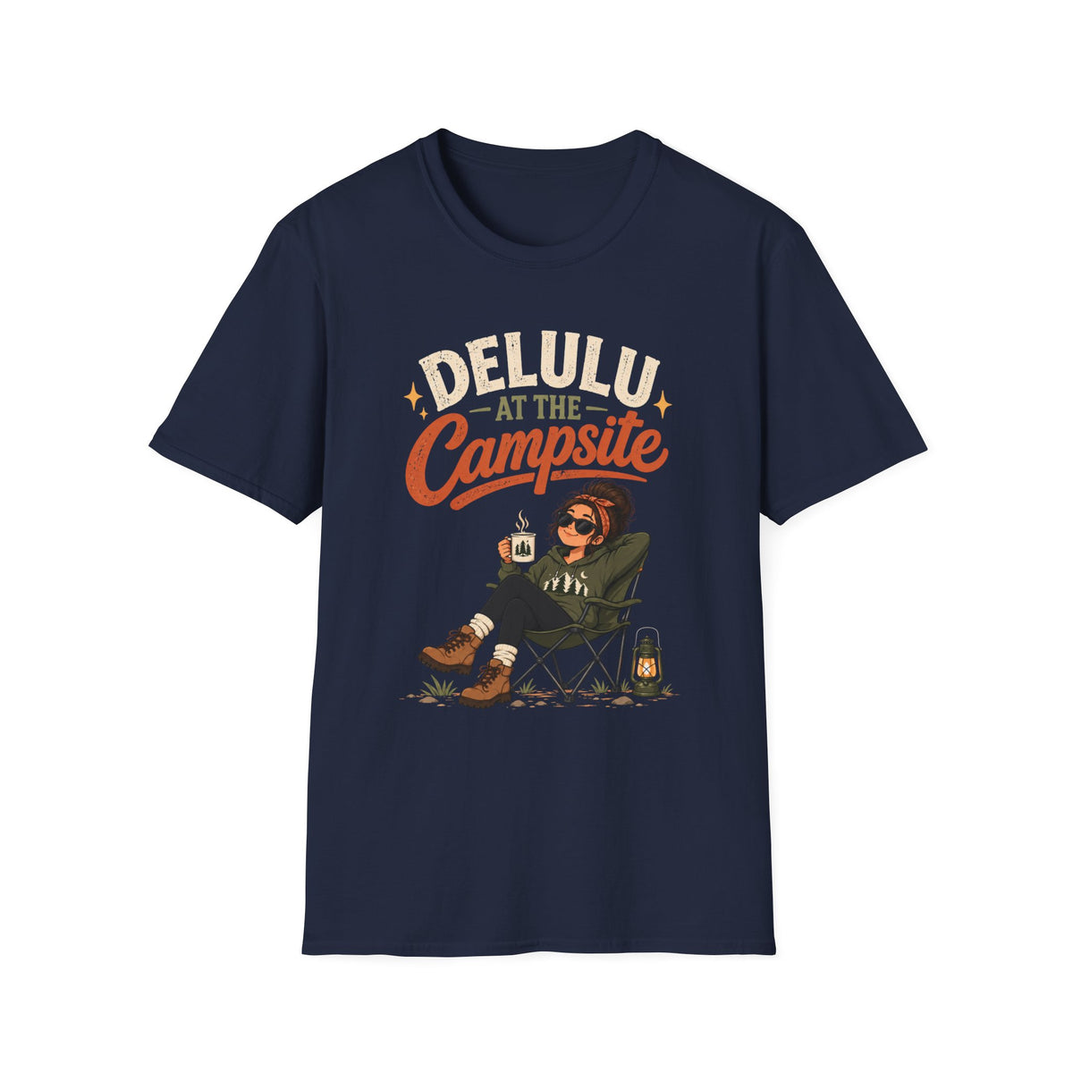 Delulu At The Campsite. T-shirt