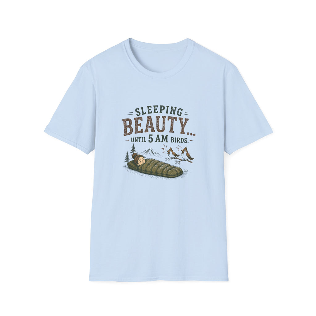Sleeping Beauty Until 5AM Birds. T‑Shirt