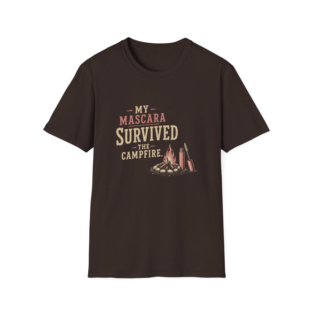 My Mascara Survived The Campfire. T‑Shirt