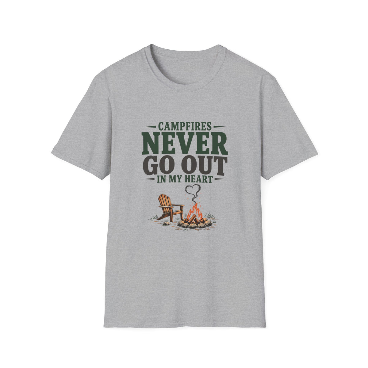 Campfires Never Go Out In My Heart. T-Shirt