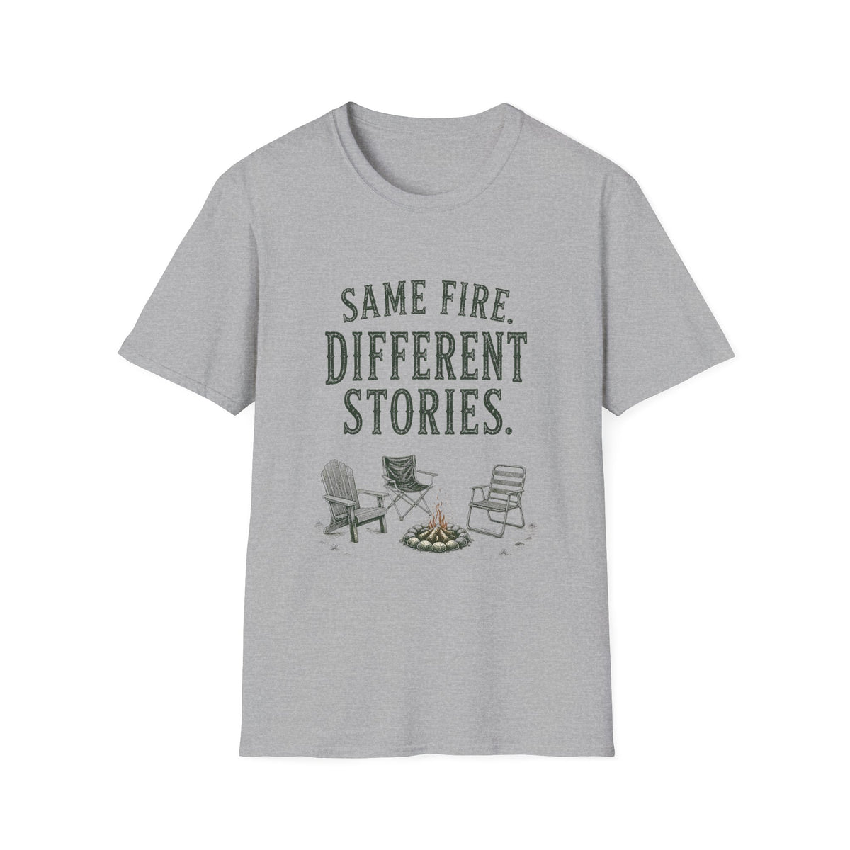 Same Fire. Different Stories. T‑Shirt