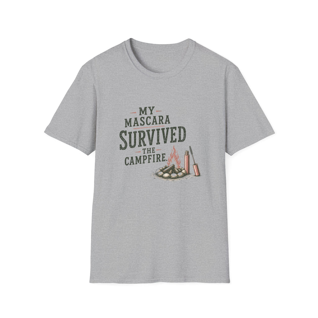My Mascara Survived The Campfire. T‑Shirt