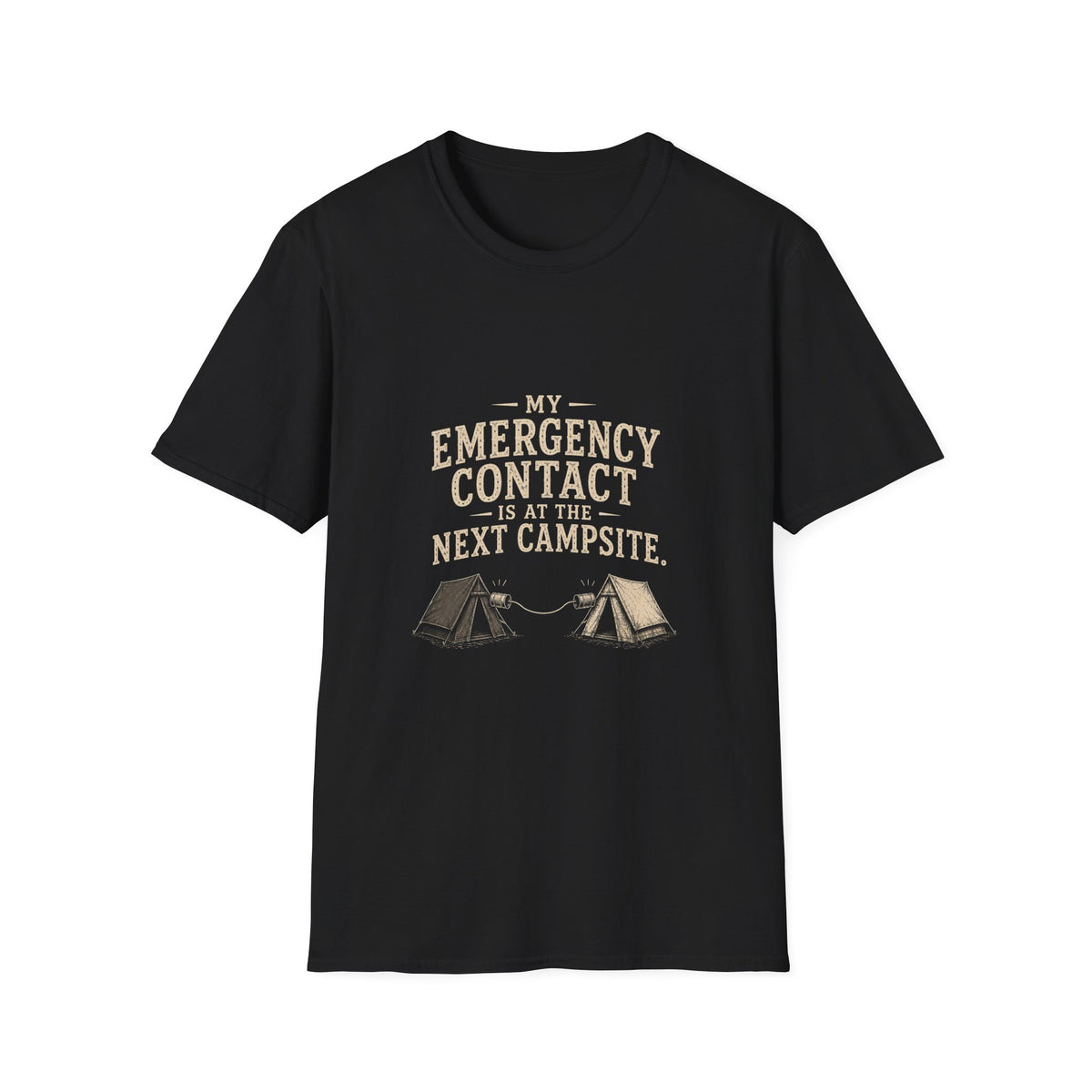 My Emergency Contact is at the Next Campsite. T‑Shirt