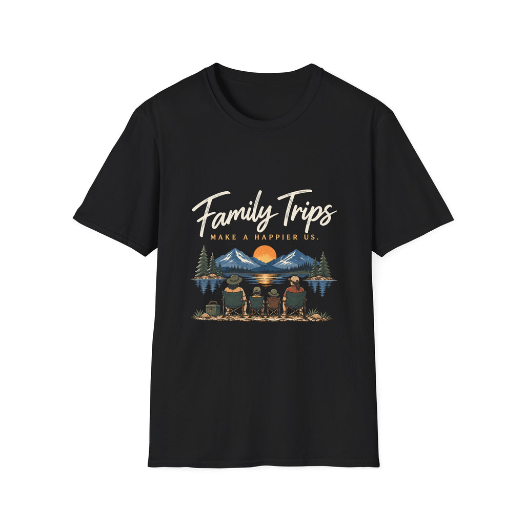Family Trips. Make A Happier Us. T-Shirt