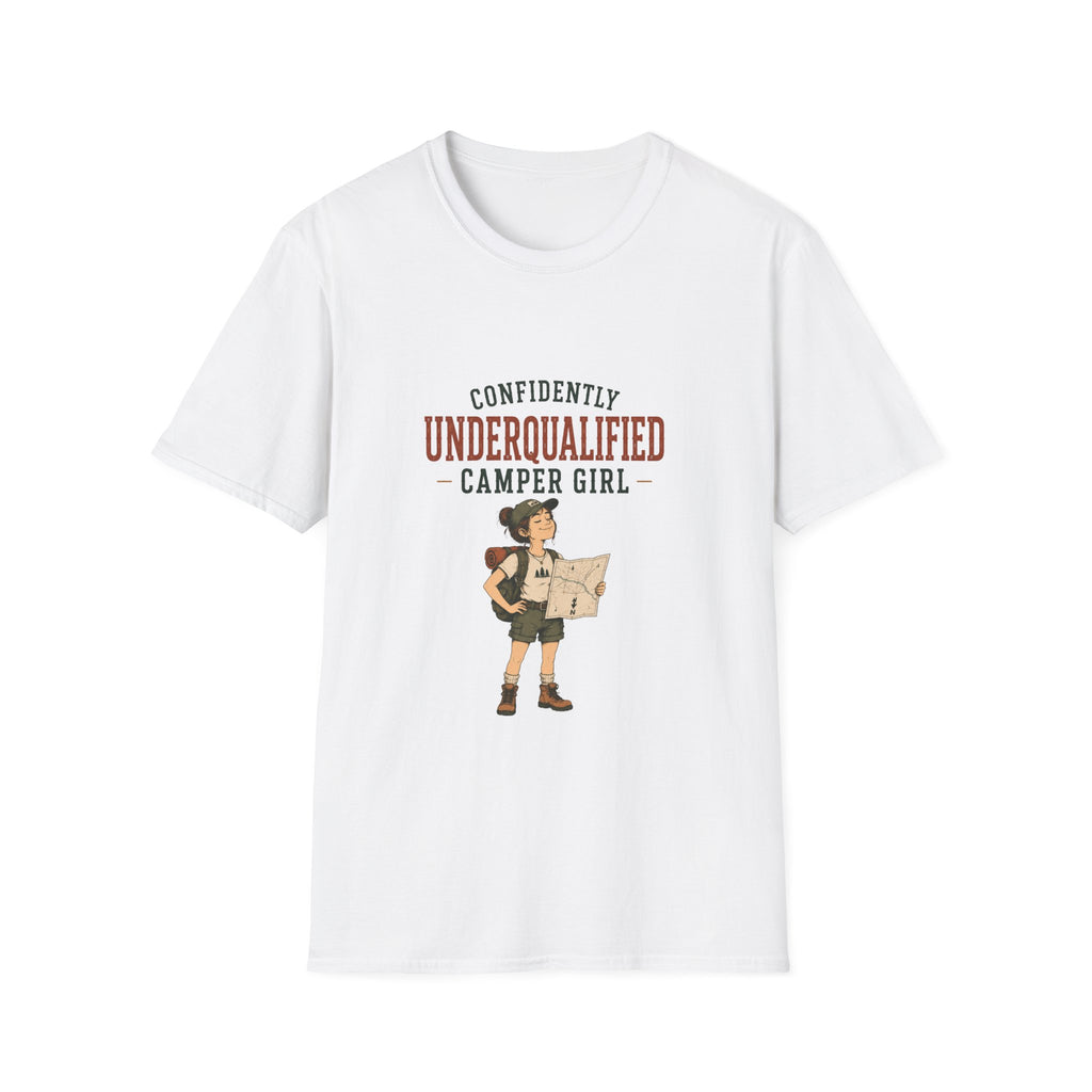 Confidently Underqualified Camper Girl. T‑Shirt