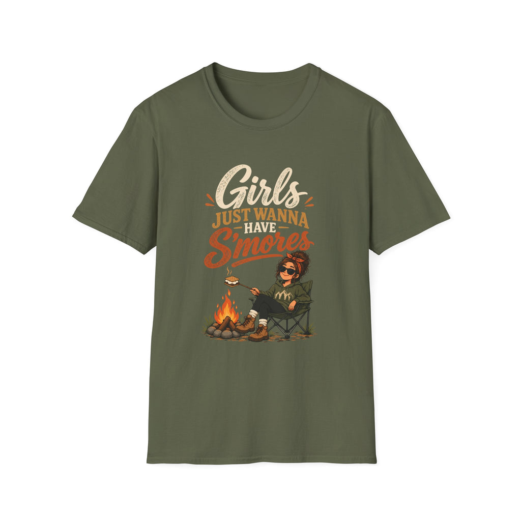 Girls Just Wanna Have S'mores. T-shirt