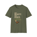 She's Beauty. She's Grace. She Tripped Over a Tent Stake. T‑Shirt