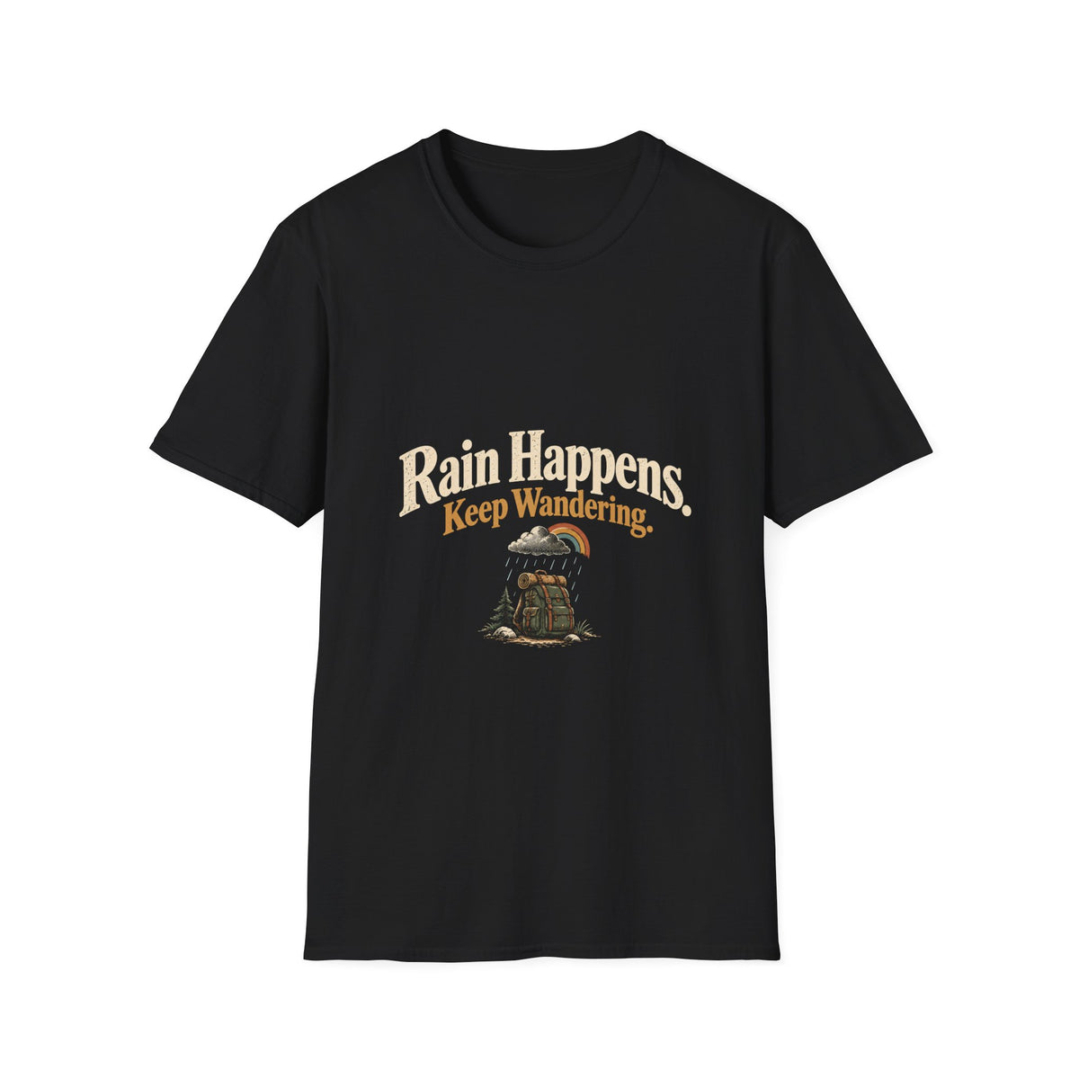 Rain Happens. Keep Wandering. T‑Shirt