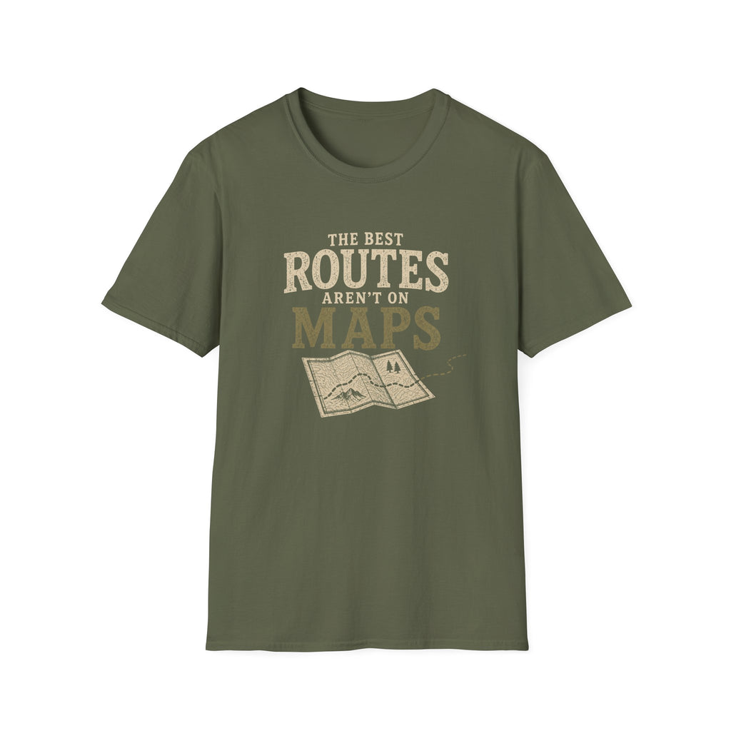 The Best Routes Aren't On Maps. T‑Shirt