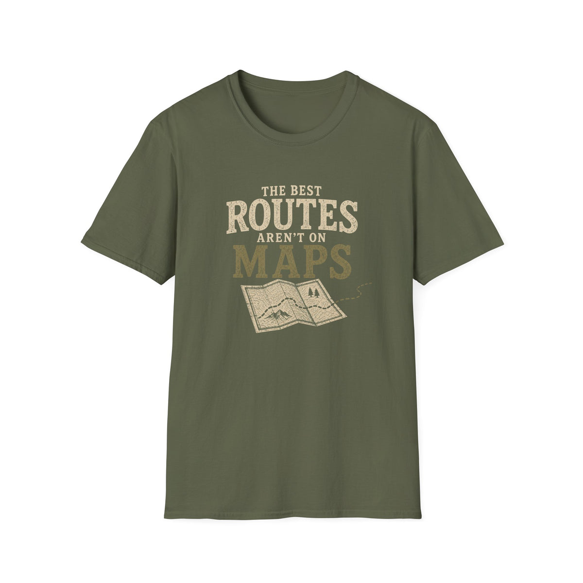 The Best Routes Aren't On Maps. T‑Shirt