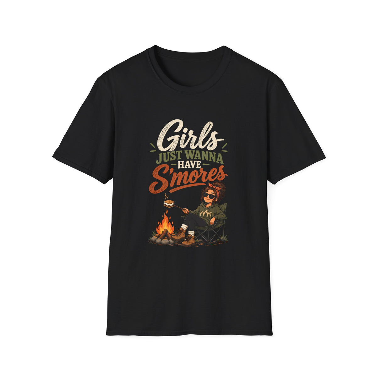 Girls Just Wanna Have S'mores. T-shirt