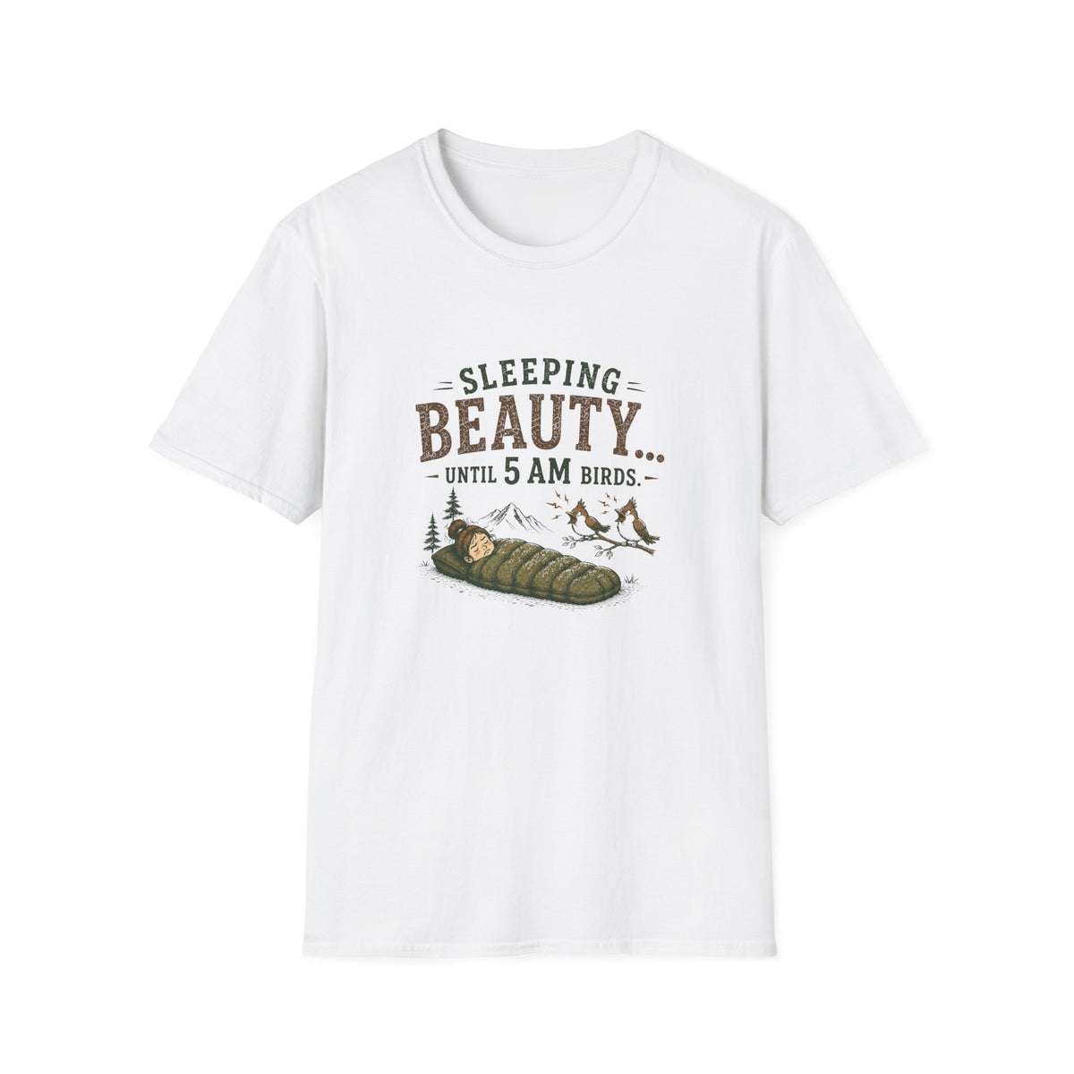 Sleeping Beauty Until 5AM Birds. T‑Shirt