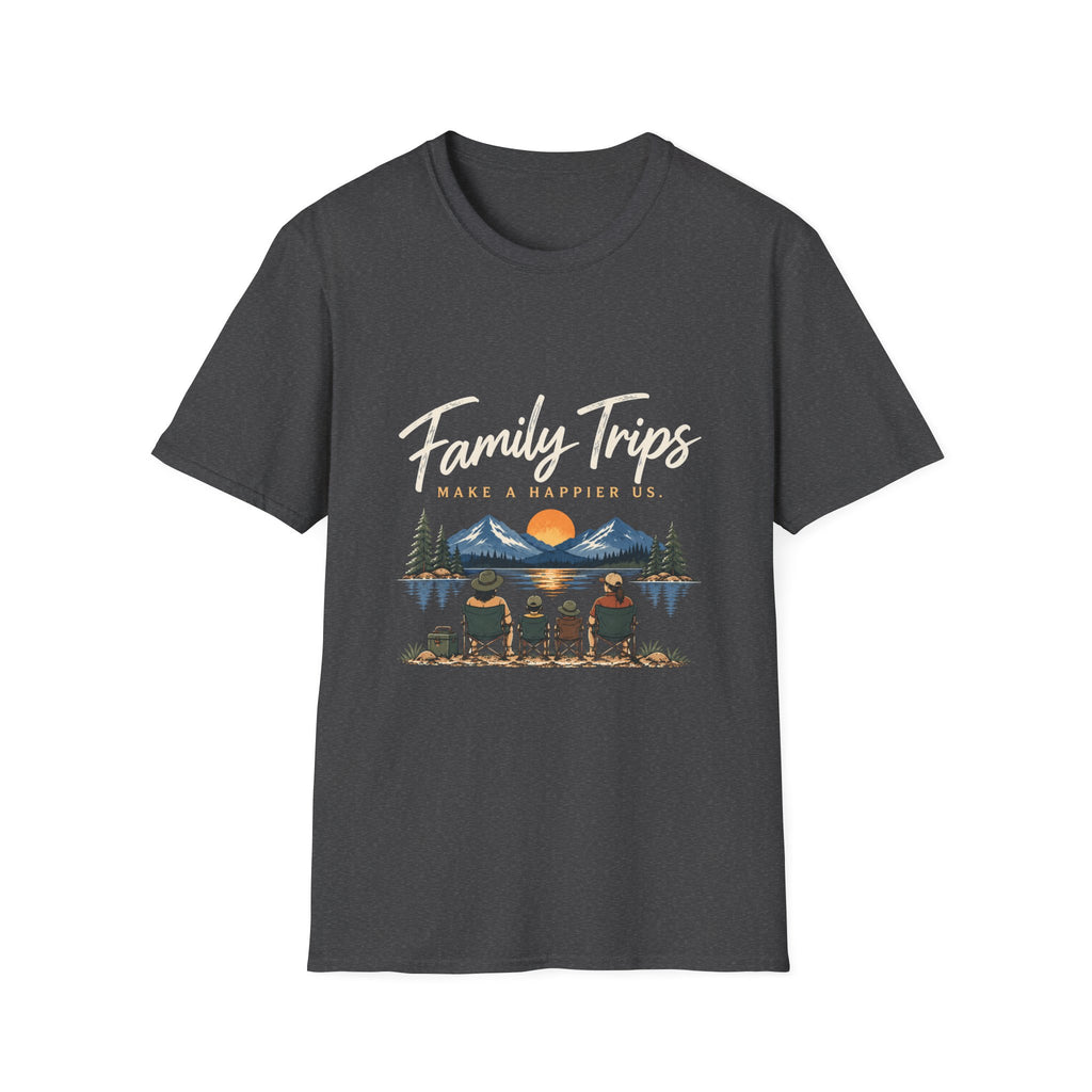 Family Trips. Make A Happier Us. T-Shirt