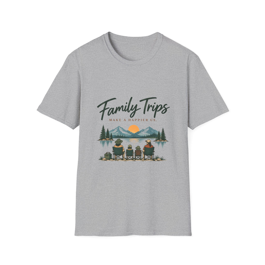 Family Trips. Make A Happier Us. T-Shirt