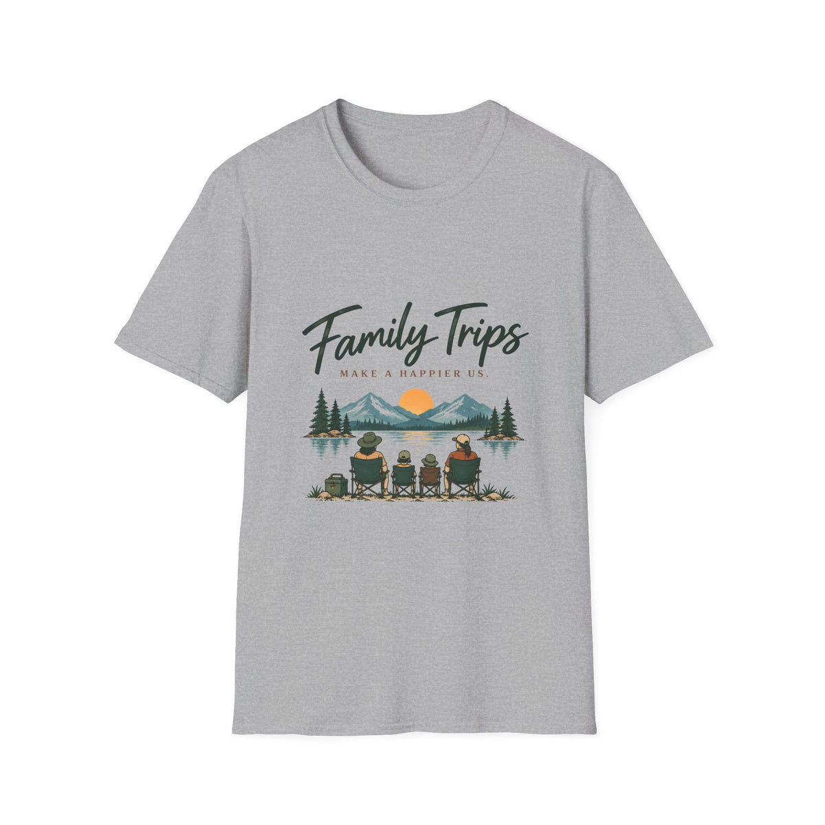Family Trips. Make A Happier Us. T-Shirt
