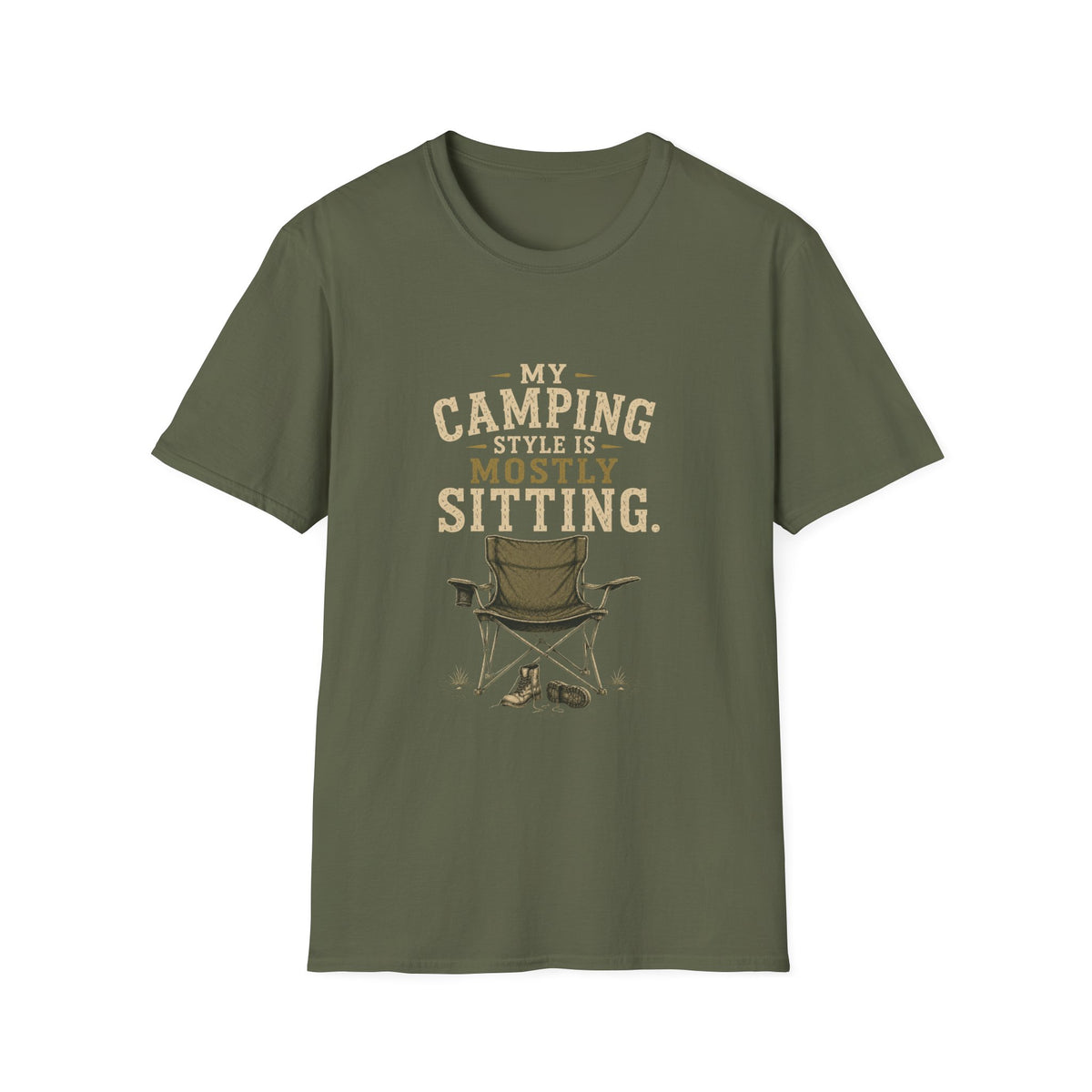My Camping Style Is Mostly Sitting. T‑Shirt