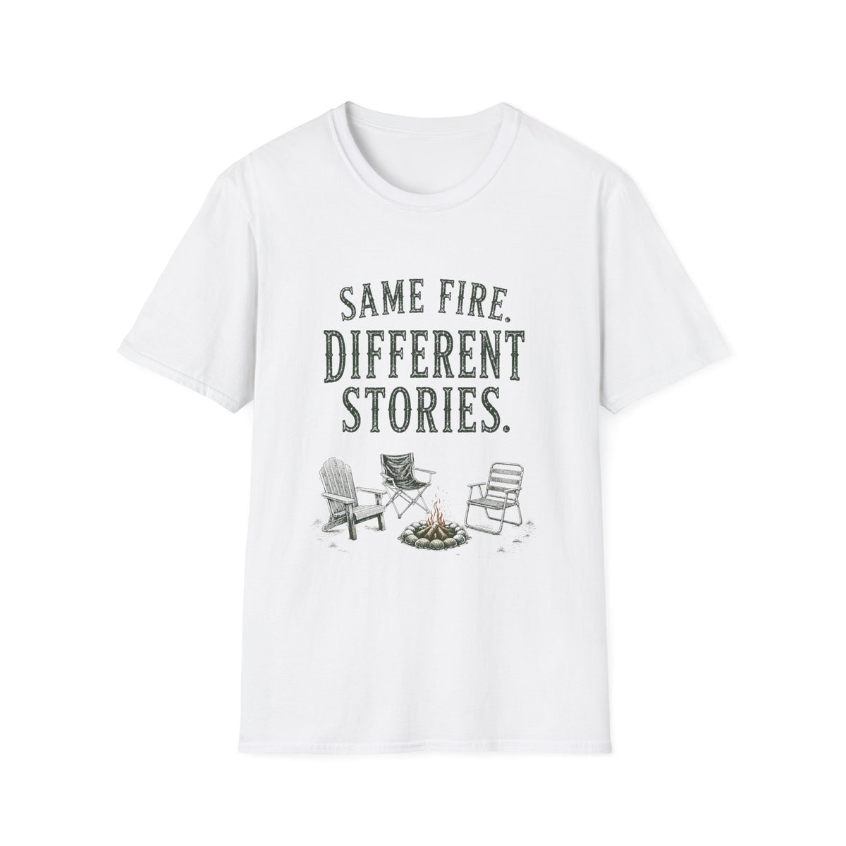 Same Fire. Different Stories. T‑Shirt