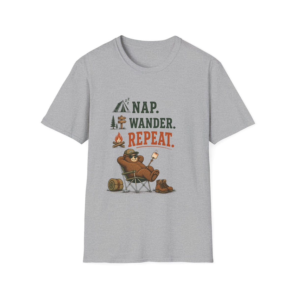 Nap. Wander. Repeat. T-Shirt