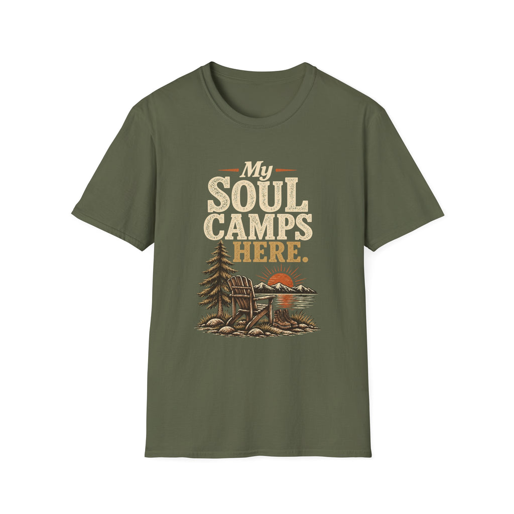 My Soul Camps Here. T-Shirt