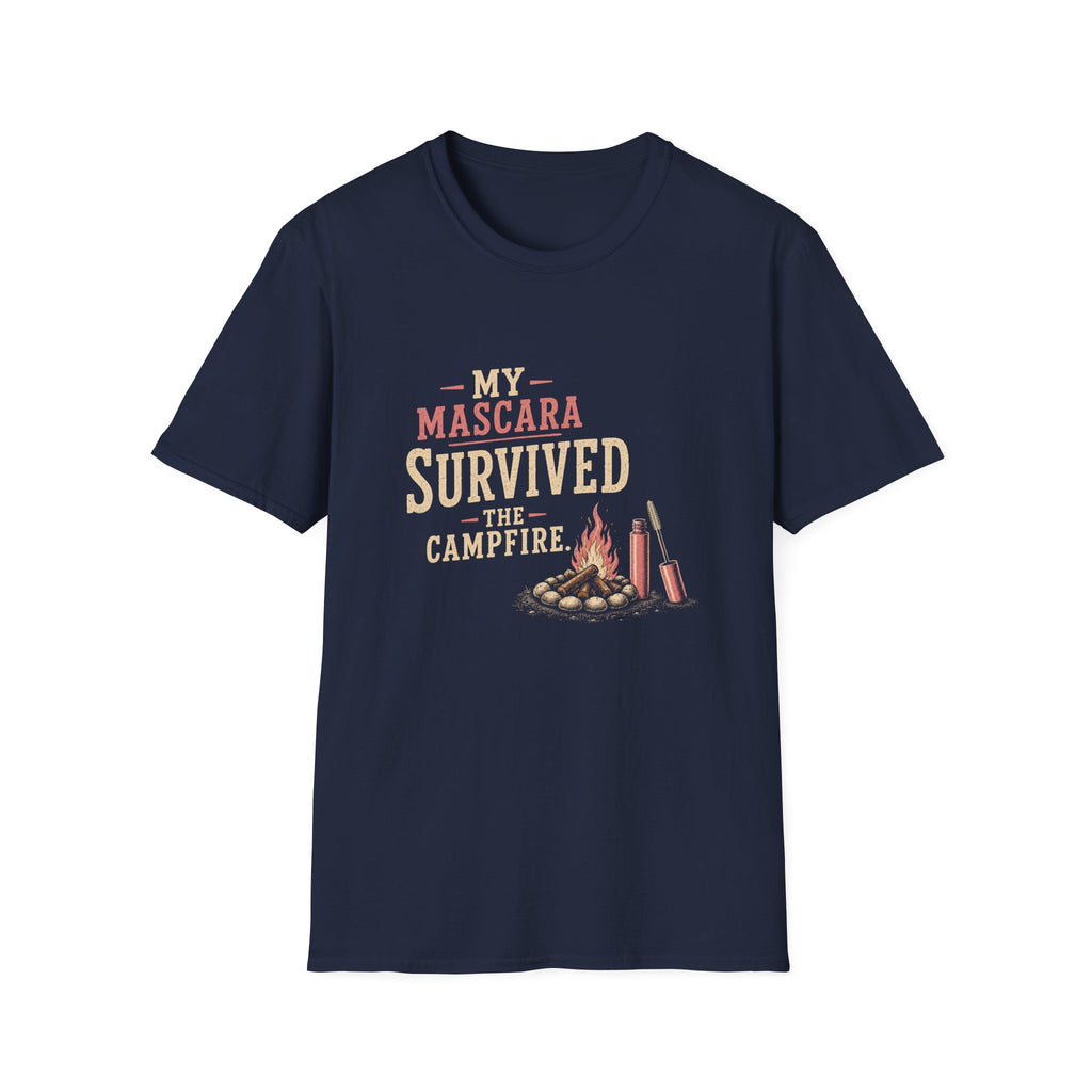 My Mascara Survived The Campfire. T‑Shirt