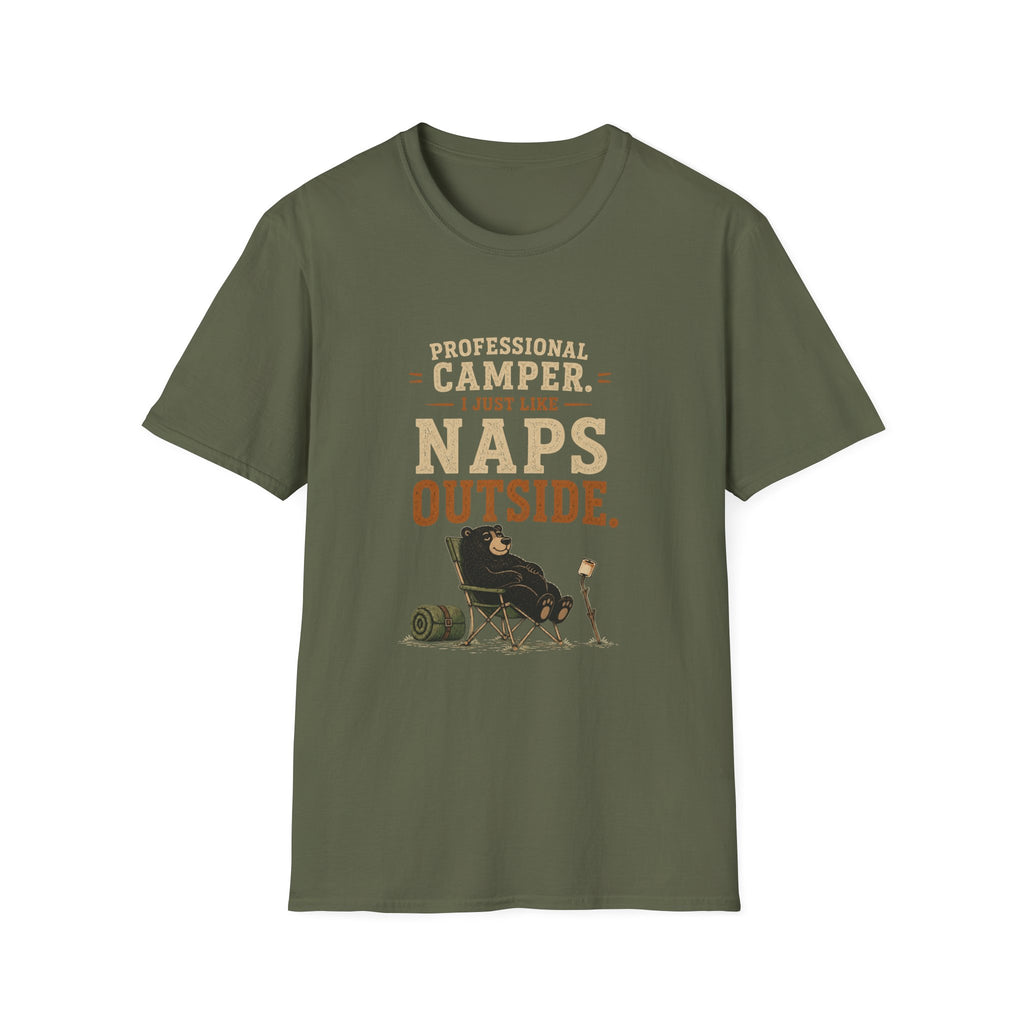 Professional Camper. I Just Like Naps Outside. T‑Shirt