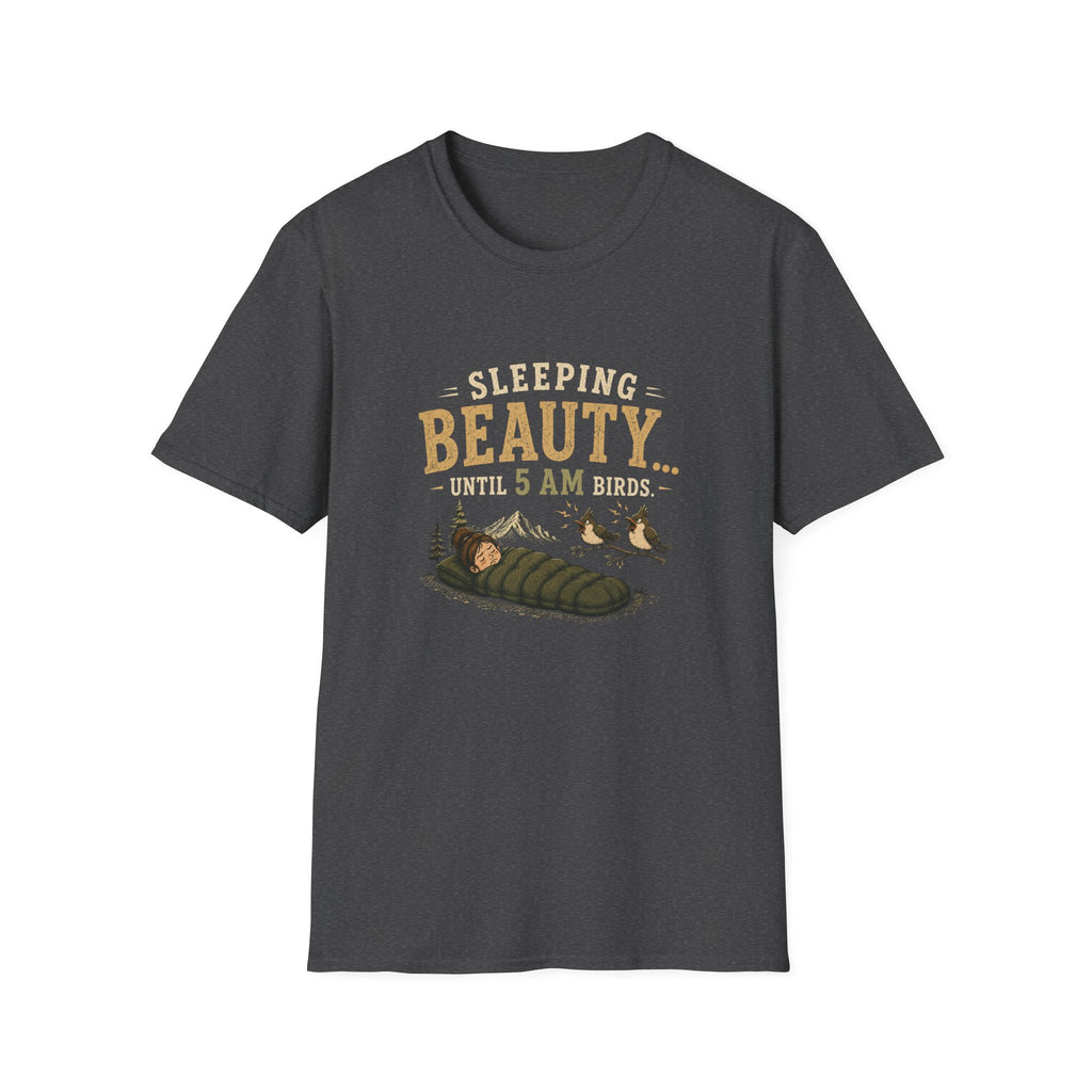 Sleeping Beauty Until 5AM Birds. T‑Shirt