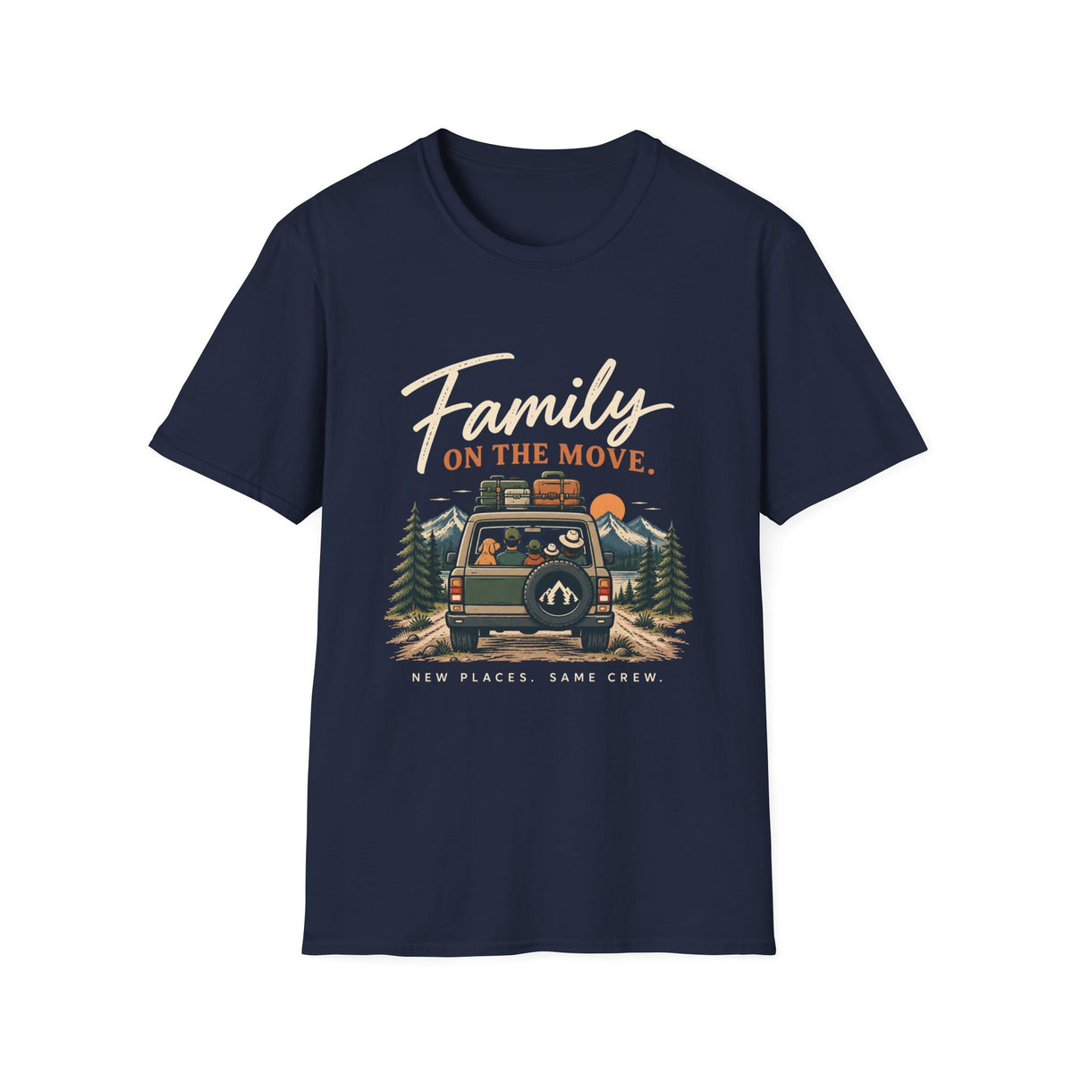 Family On The Move. Same Places. New Crew. T-Shirt