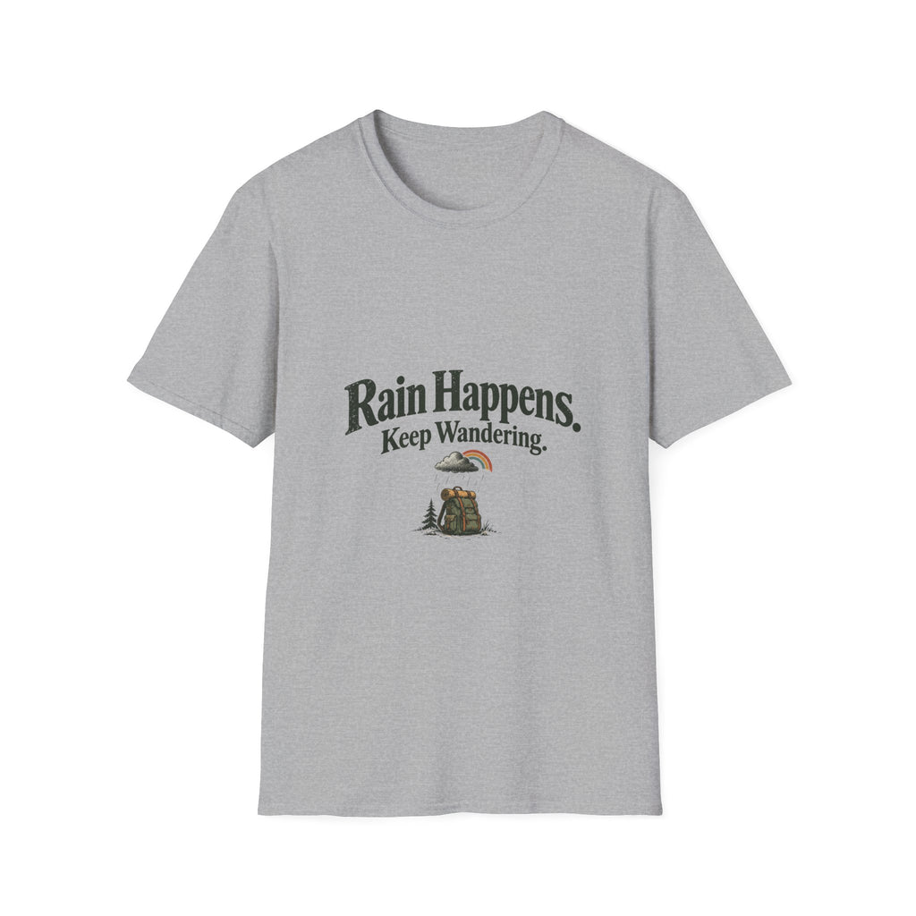 Rain Happens. Keep Wandering. T‑Shirt