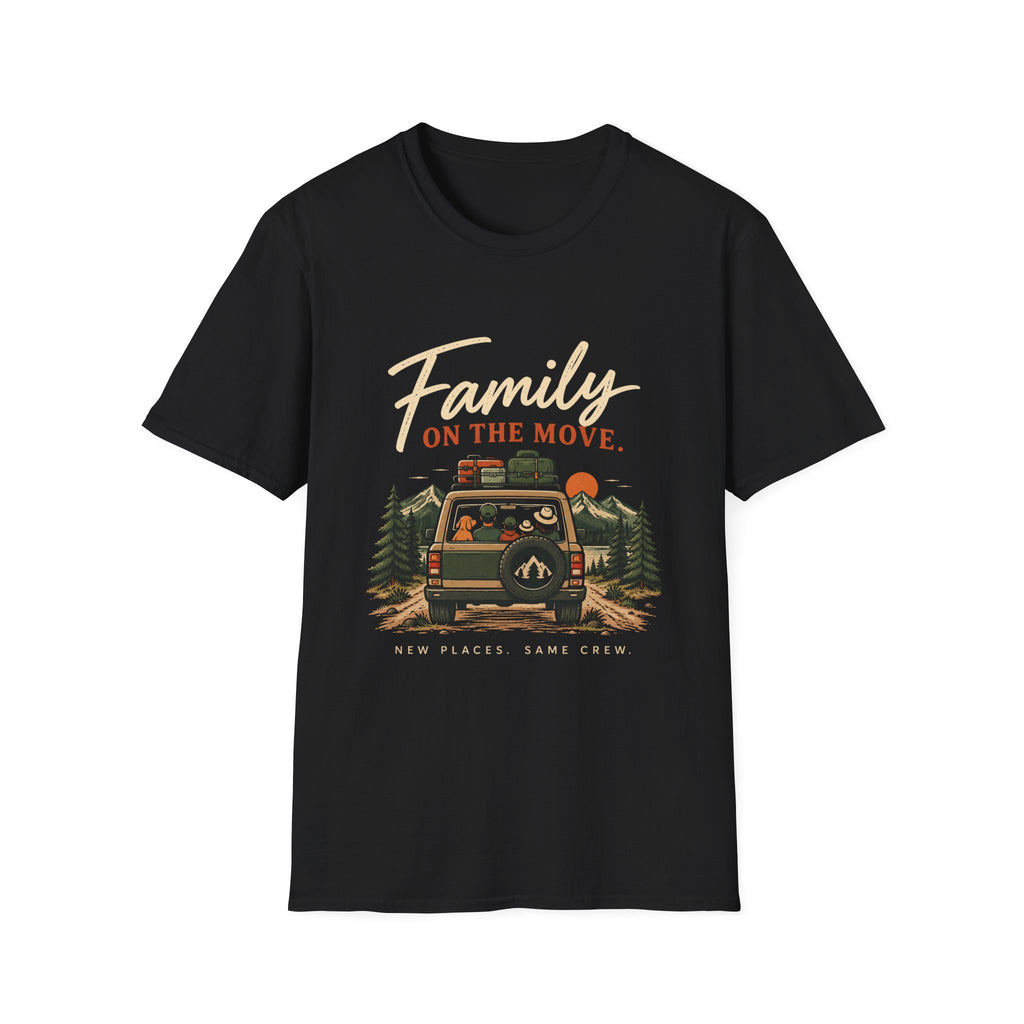 Family On The Move. Same Places. New Crew. T-Shirt