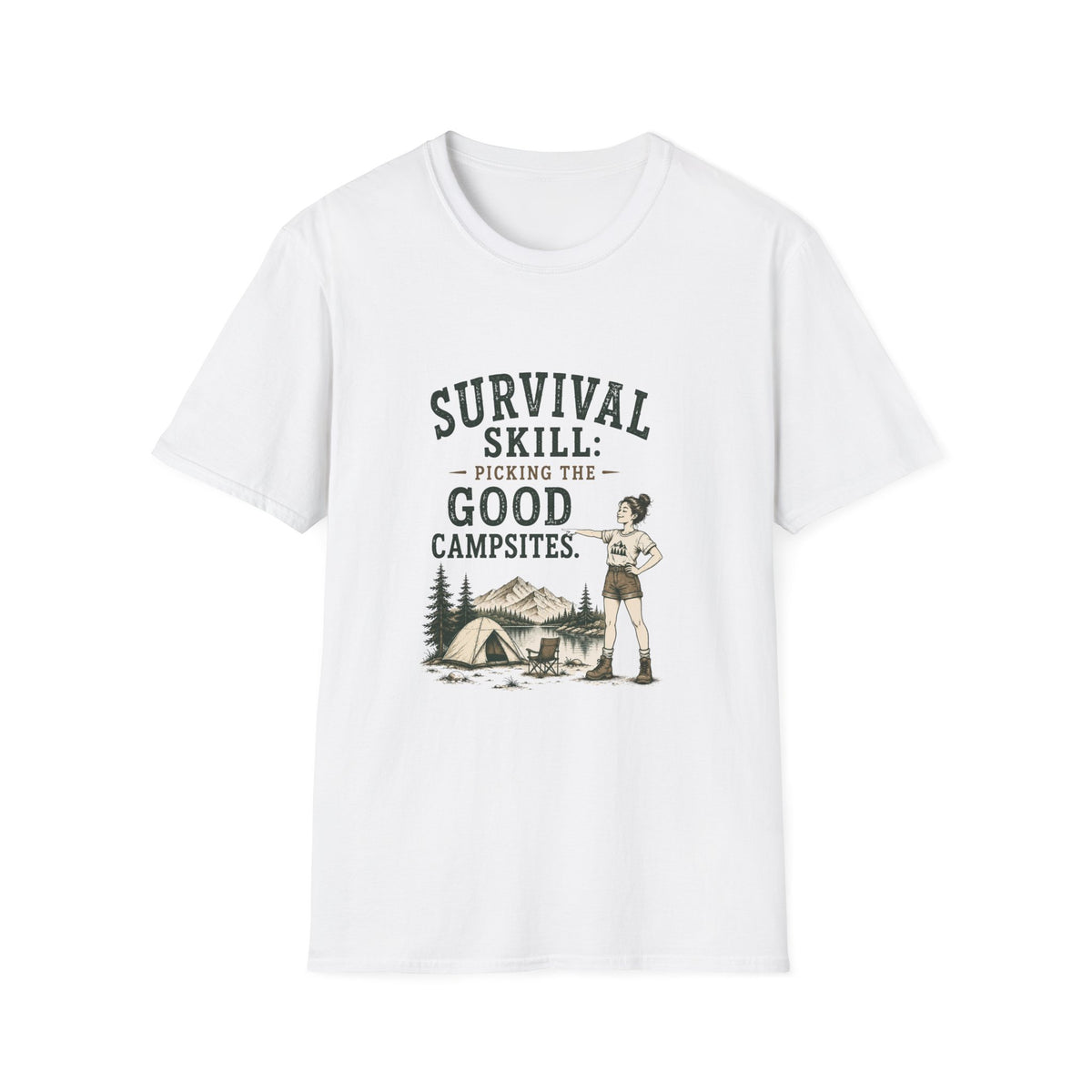 Survival Skill: Picking the Good Campsites. T‑Shirt