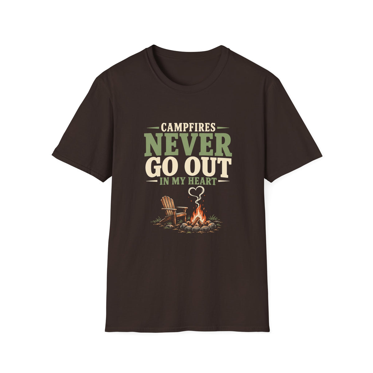 Campfires Never Go Out In My Heart. T-Shirt