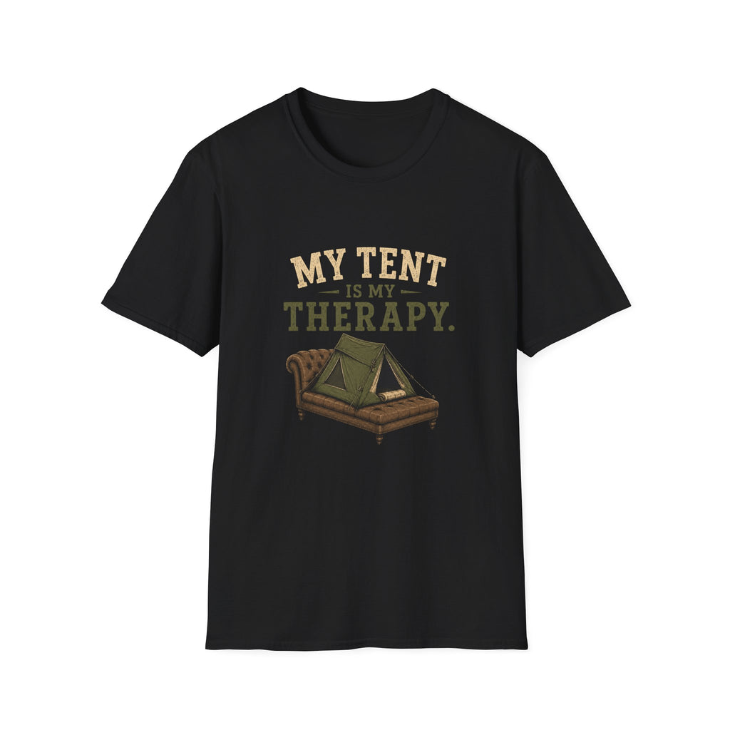 My Tent Is My Therapy. T‑Shirt