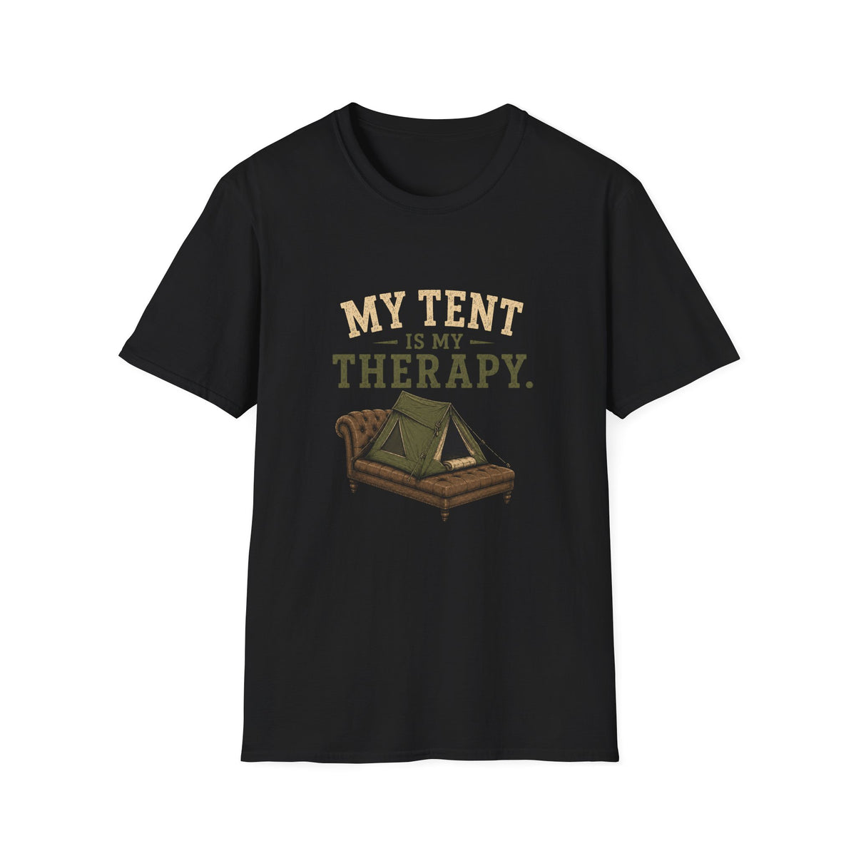 My Tent Is My Therapy. T‑Shirt