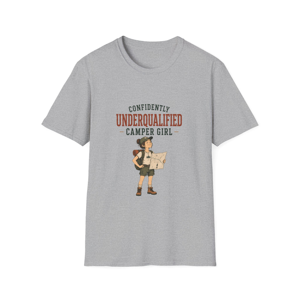 Confidently Underqualified Camper Girl. T‑Shirt
