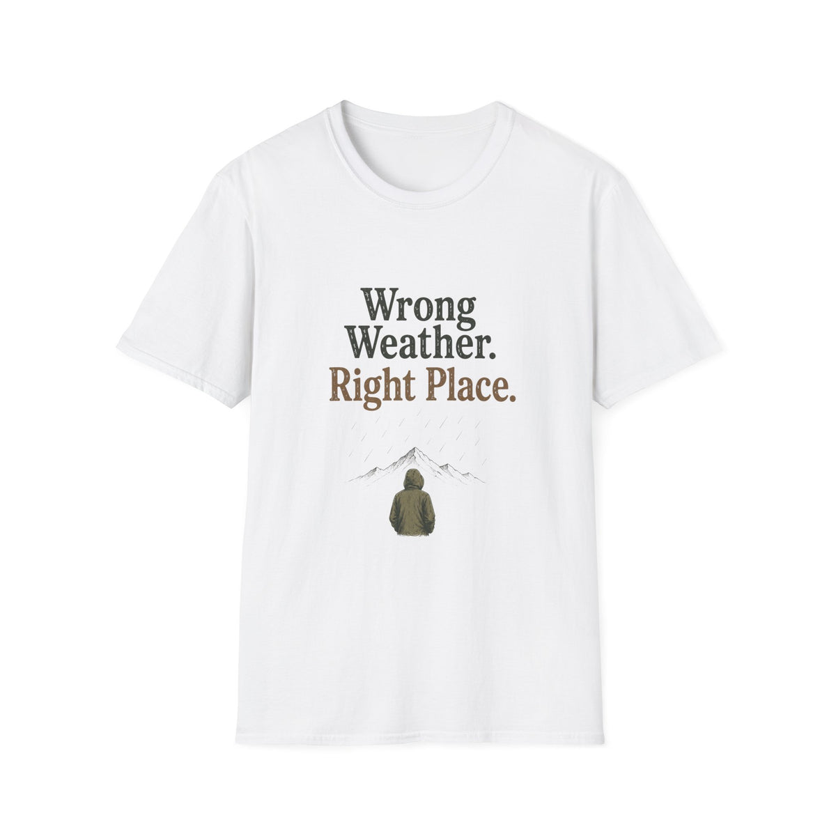 Wrong Weather. Right Place. T‑Shirt